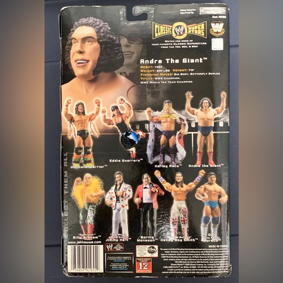 WWE Jakks Classic Superstars Collector Series 7 Andre the Giant with Steel Chair - Picture 7 of 7